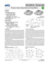 Low Cost, 40V, 3A Dual Power Amplifier