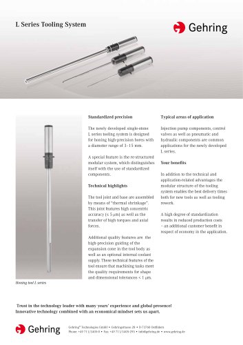 L Series Tooling System