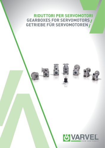 Gearboxes for servomotors catalogue