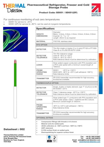 SD051 SD051(EP) Freezer Probe