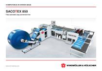 SACOTEX 850 Fully automatic bag conversion line