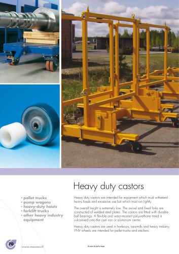 Heavyduty castors