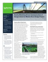 Reality Modeling Drives Communication of Design Intent for Mobile River Bridge Project