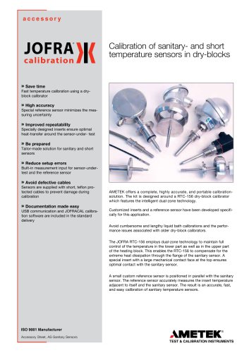 Sanitary Sensors Brochure