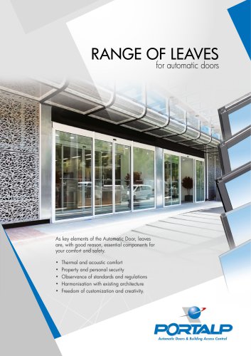 PORTALP - Range of leaves for automatic doors