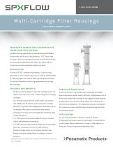 PCC Series - Large Flow Filtration for Air and Gas