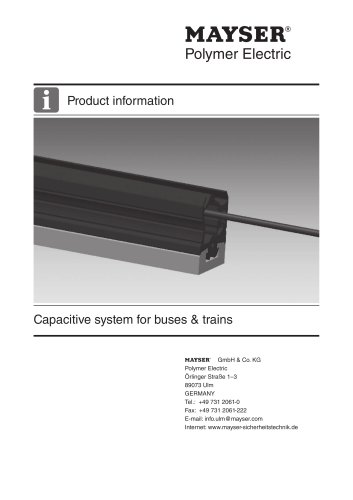 Capacitive system for buses & trains