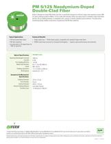 PM 5/125 Neodymium-Doped Double Clad Fiber