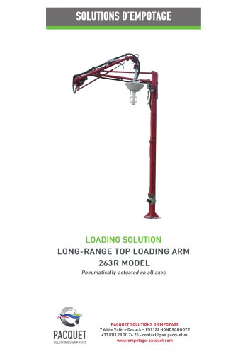 Long range top loading arm 263R model