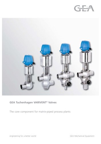 VARIVENT® Valves - The core component for matrix-piped process plants