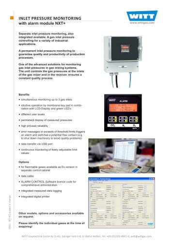 Inlet Pressure Monitoring