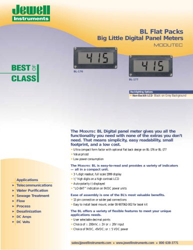 BL Flat Packs Big Little Digital Panel Meters