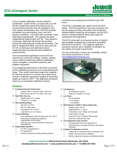 ECG eCompass Datasheet