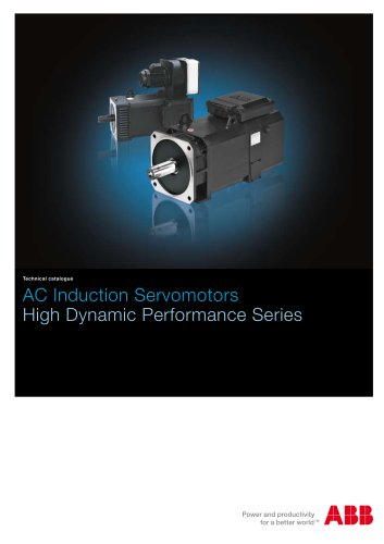 AC Induction Servomotors - High Dynamic Performances Series, from 2 to 750 kW