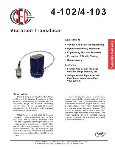 Vibration Transducer 4-102/4-103