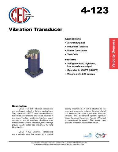 Vibration Transducer 4-123