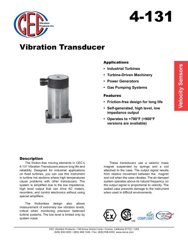 Vibration Transducer 4-131