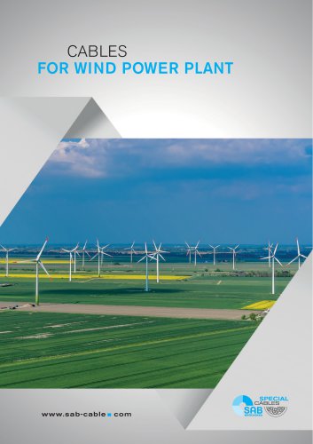 Cables for wind power plant