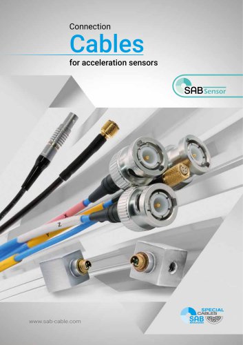 Connection Cables for Acceleration Sensors