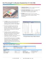 SL2 Wavelength Verification Standard for UV-VIS-NIR