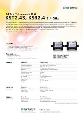 KST2.4S/KSR2.4