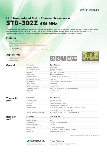 STD-302Z: 434 MHz