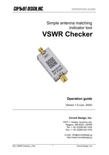 VSWR checker Operation Guide