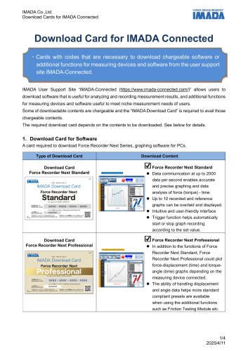 Download Card for IMADA Connected