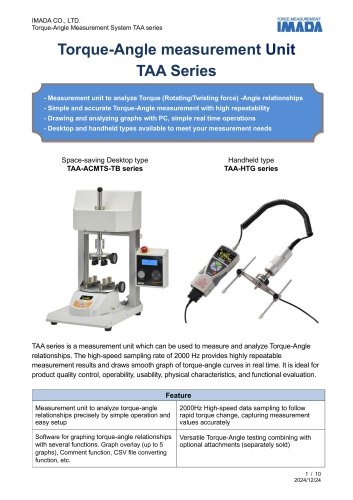 Torque-Angle Measurement Unit TAA series