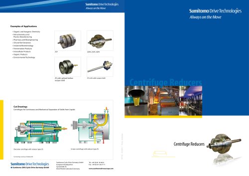 Centrifuge reducers