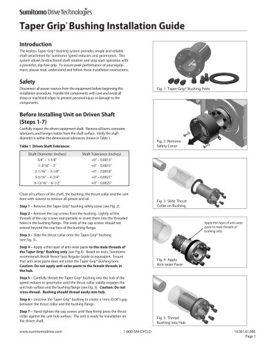 Taper Grip® Bushing Installation Guide