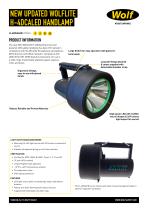 NEW UPDATED WOLFLITE H-4DCALED HANDLAMP