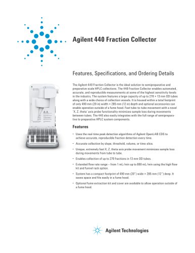 Agilent 440 Fraction Collector