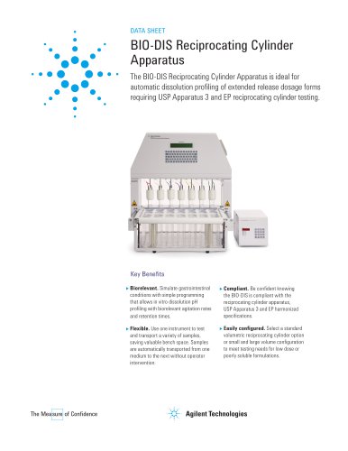 BIO-DIS Reciprocating Cylinder Apparatus