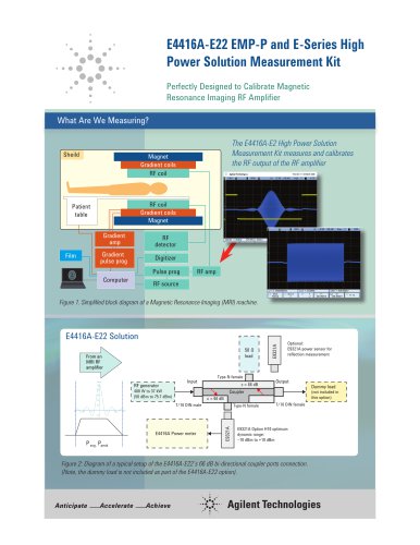 E4416A-E22 EMP-P and E-Series High Power Solution Measurement Kit