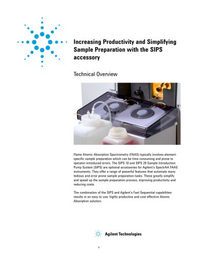 Increasing Productivity and Simplifying Sample Preparation with the SIPS accessory