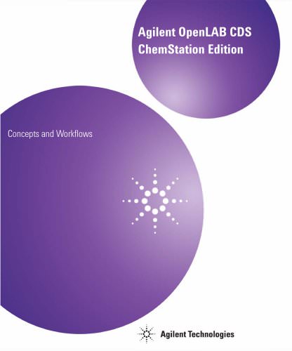 OpenLAB CDS ChemStation Edition Concepts and Workflows