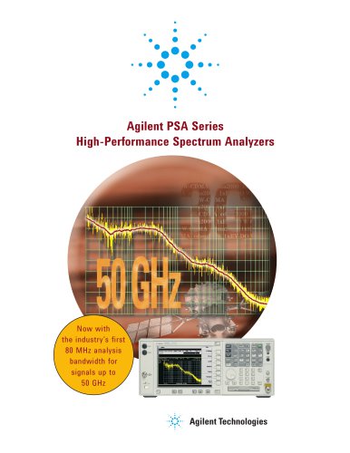 PSA Series High-Performance Spectrum Analyzers