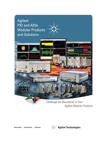 PXI and AXIe Modular Products and Applications