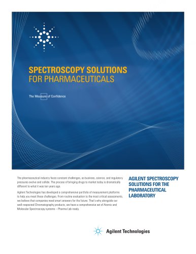 SPECTROSCOPY SOLUTIONS FOR PHARMACEUTICALS