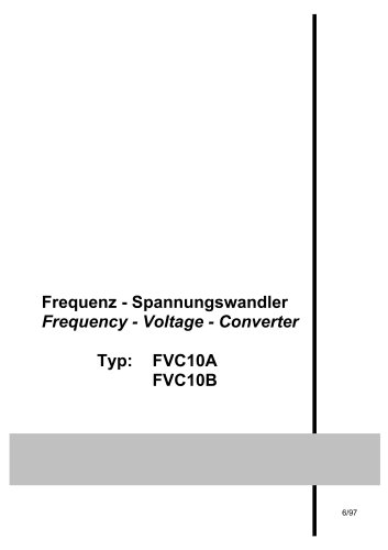 Frequency voltage converter