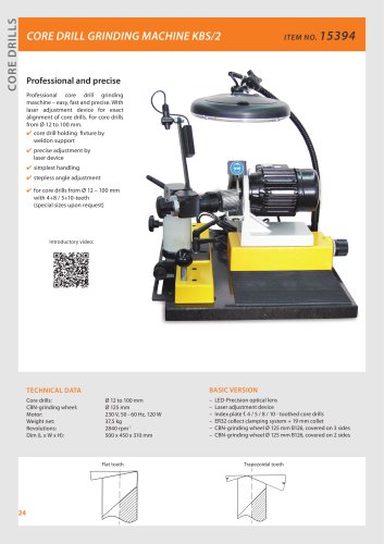 CORE DRILL GRINDING MACHINE KBS/2