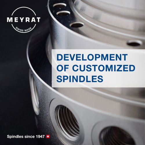 DEVELOPMENT OF CUSTOMIZED SPINDLES