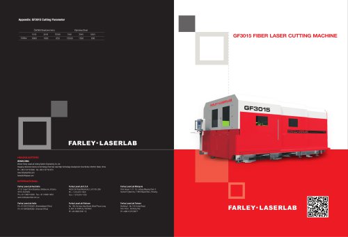 Farley Laserlab Fiber Laser Cutting Machine for Sheet Metal / Farley Laserlab