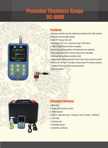 Precision Thickness Gauge DC-6000