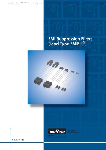 EMI Suppression Filters (Lead Type EMIFIL®)