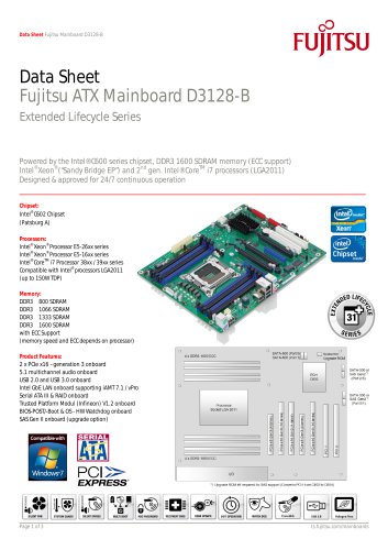 Fujitsu Mainboard D3128-B