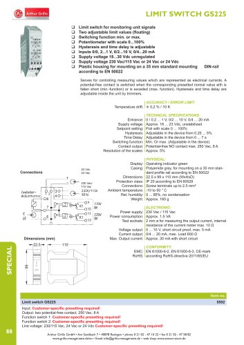 LIMIT SWITCH GS225