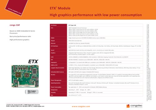 ETX®  Module