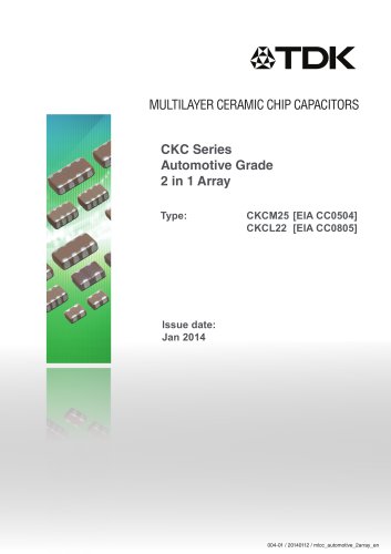 Multilayer Ceramic Chip Capacitor CKC Series Automotive Grade